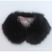 China factory wholesale fox fur scarf /collar hot style leather jacket fox fur collar